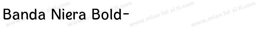 Banda Niera Bold字体转换